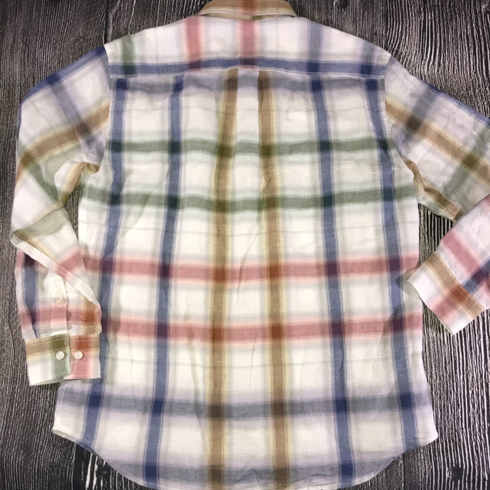 Tommy Bahama Linen Chaveta Plaid Shirt Size Large - Picture 2 of 7